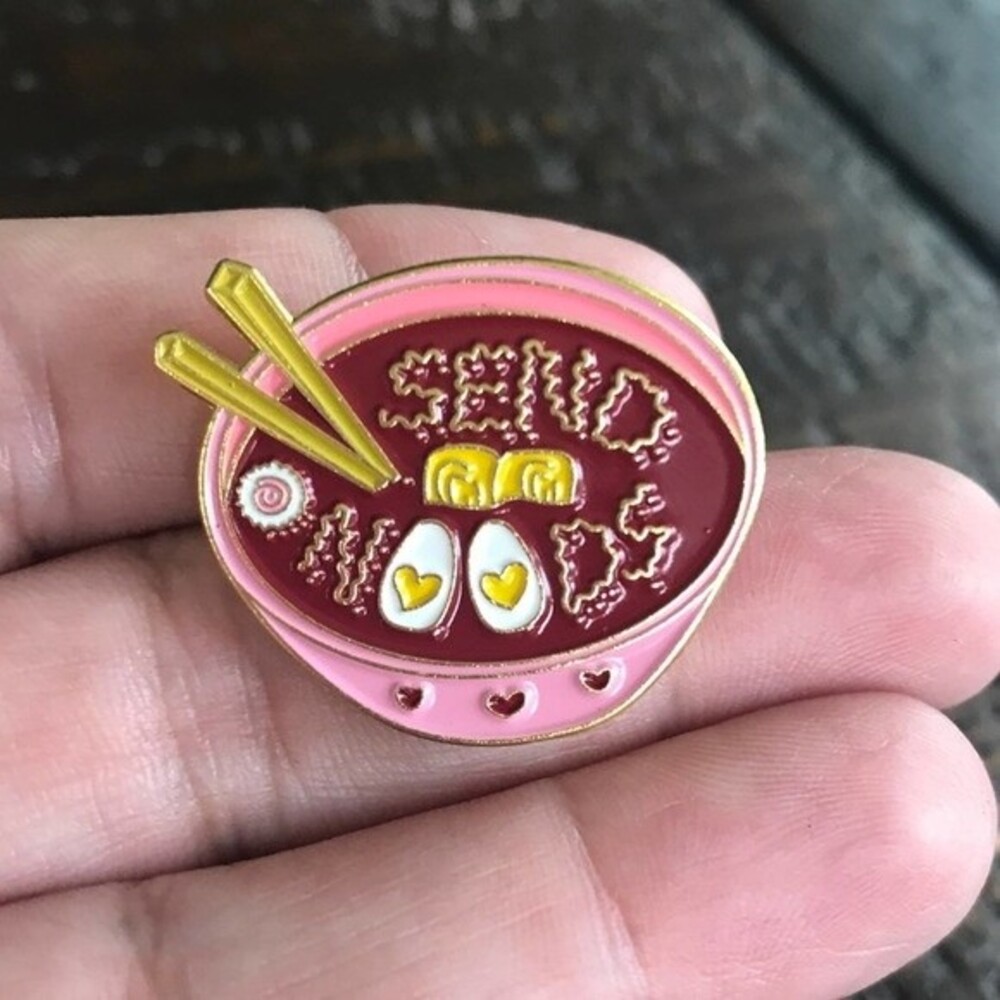 SEND NOODS Collectible Enamel Pin NEW! 1073B8